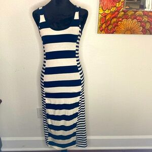 French Connection blue and white stripe tshirt dress Size 6